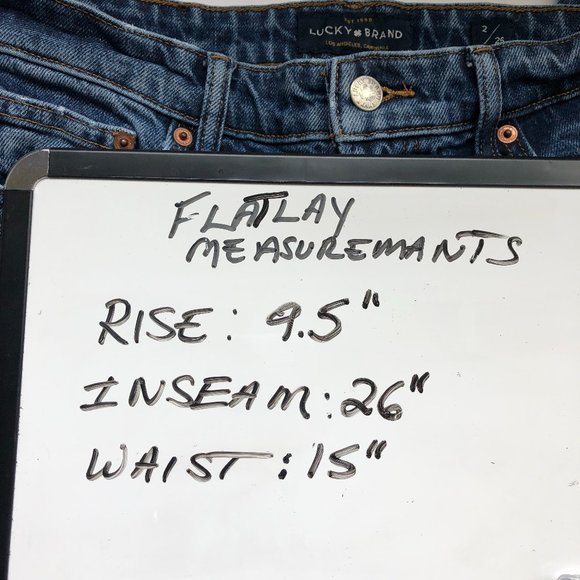 Lucky Brand Distressed Straight Jeans Minimalist Trending Timeless - Picture 10 of 12